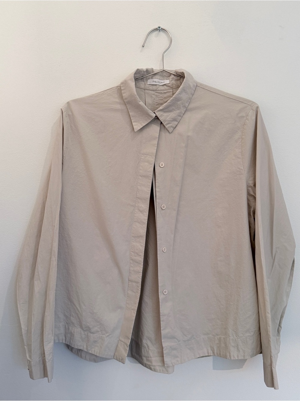 Philosophy Lightweight Beige Button Down